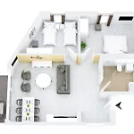 Lejlighed Herr Brummer - Stilvolles 3-zimmer-apartment Mit Balkon & Sauna Krakow am See
