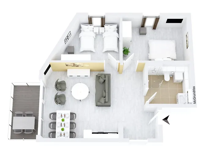 아파트 Brummer - Stilvolles 3-zimmer-apartment Mit Seeblick, Balkon & Sauna 크라코프암지
